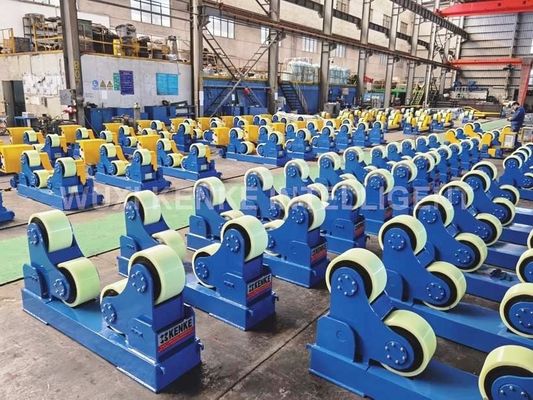 Máy xoay hàn tự căn chỉnh với dải tốc độ 100-1000mm/phút, tải trọng 40t và tốc độ con lăn 6-60m/h